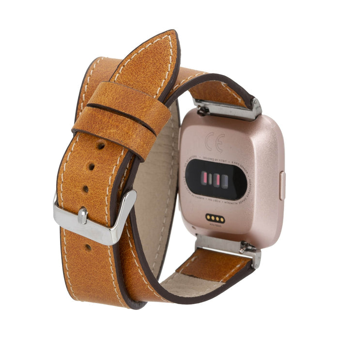 Double Tour Leather Band for Fitbit Watches by Hardiston - premium Watch Bands - Fitbit