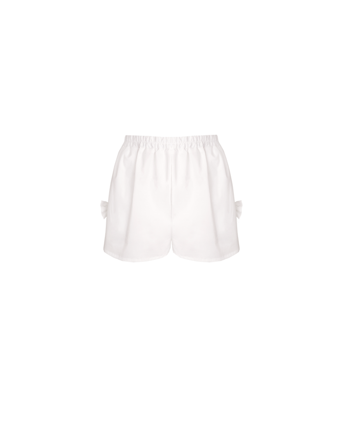 RAQUEL BOW SHORT WHITE
