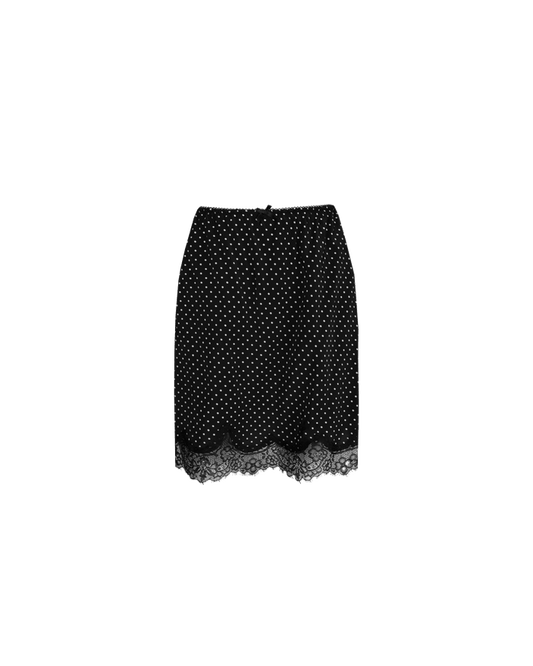 ROSARIA LACE MINI SKIRT POLKA DOT