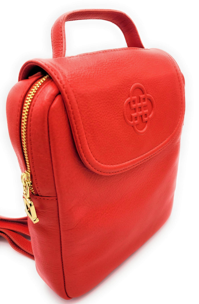 Maxie Leather Mini Backpack - Bascora
