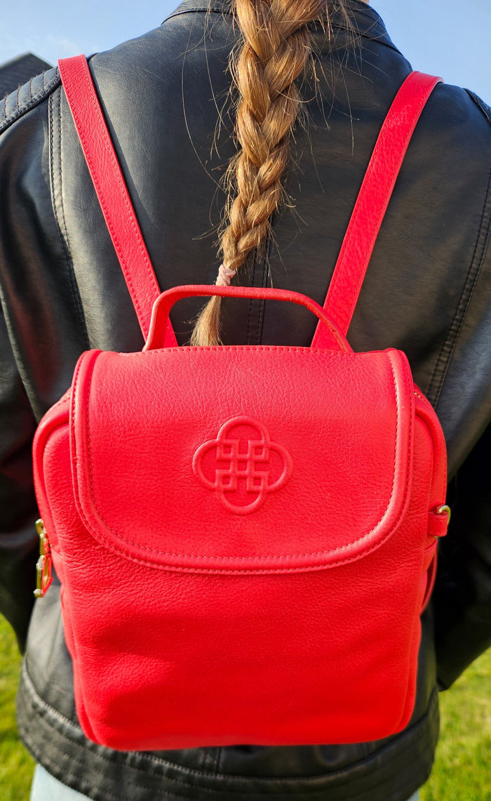 Maxie Leather Mini Backpack - Bascora