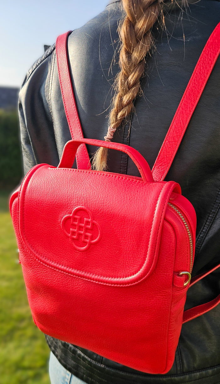 Maxie Leather Mini Backpack - Bascora