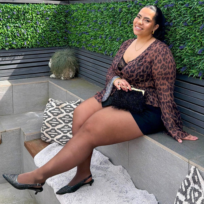 Sheer 30 Denier Halo Pantyhose - Praline