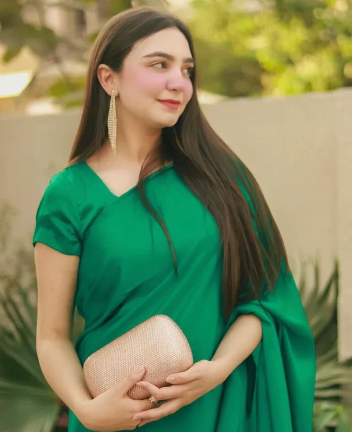 Solid Charmeuse: Emerald