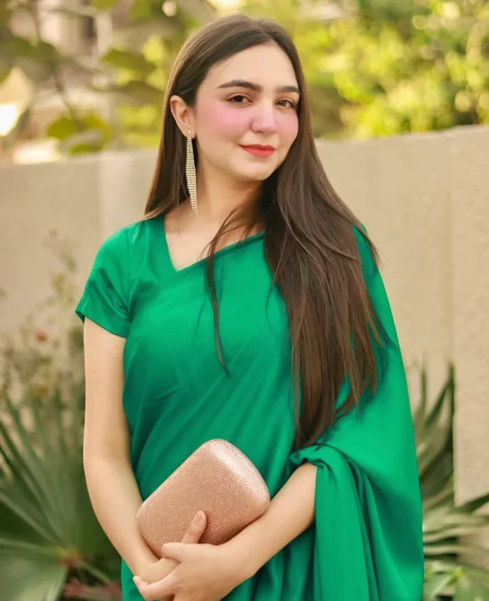 Solid Charmeuse: Emerald