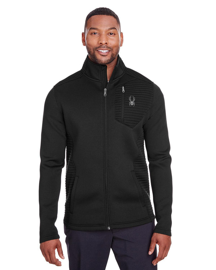 Spyder Venom Full-Zip Jacket-Men's Jackets-Spyder-Black-S-Thread Logic