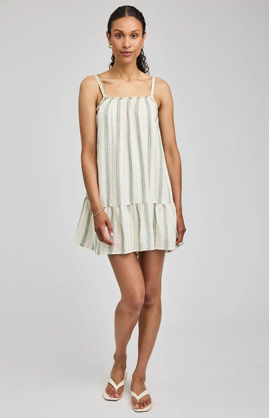 Stephanie Dress - Cream Stripe