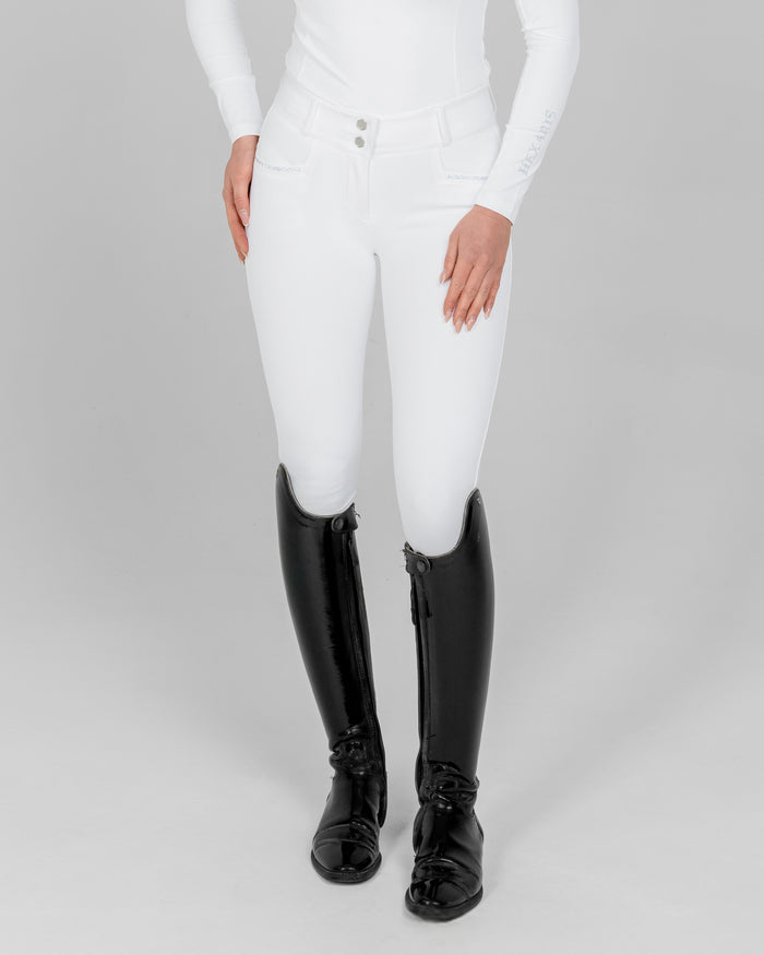 White Aurora Compression Breeches