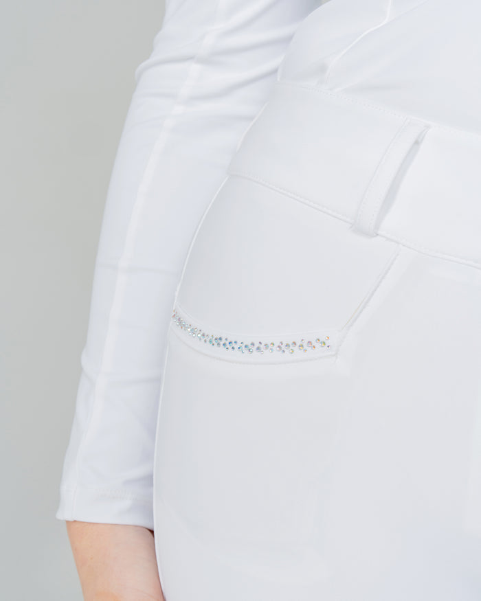 White Aurora Compression Breeches