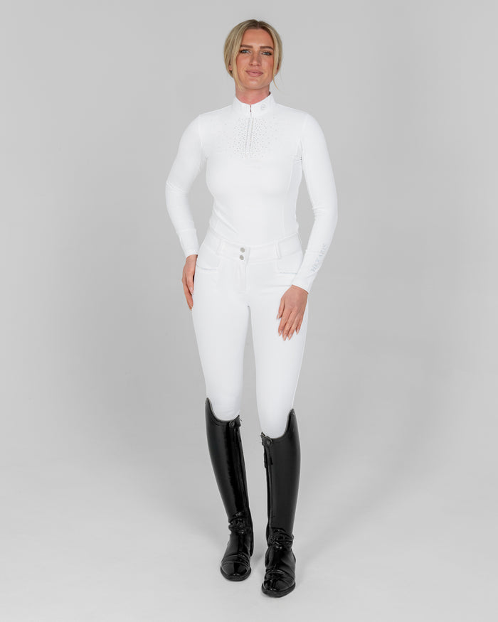 White Aurora Compression Breeches