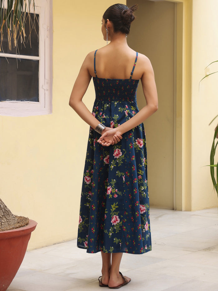 Women's  A Line Panelled Midi Dress