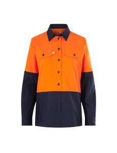 Women's Core HV LS LW Spliced Vented Drill Shirt 04823