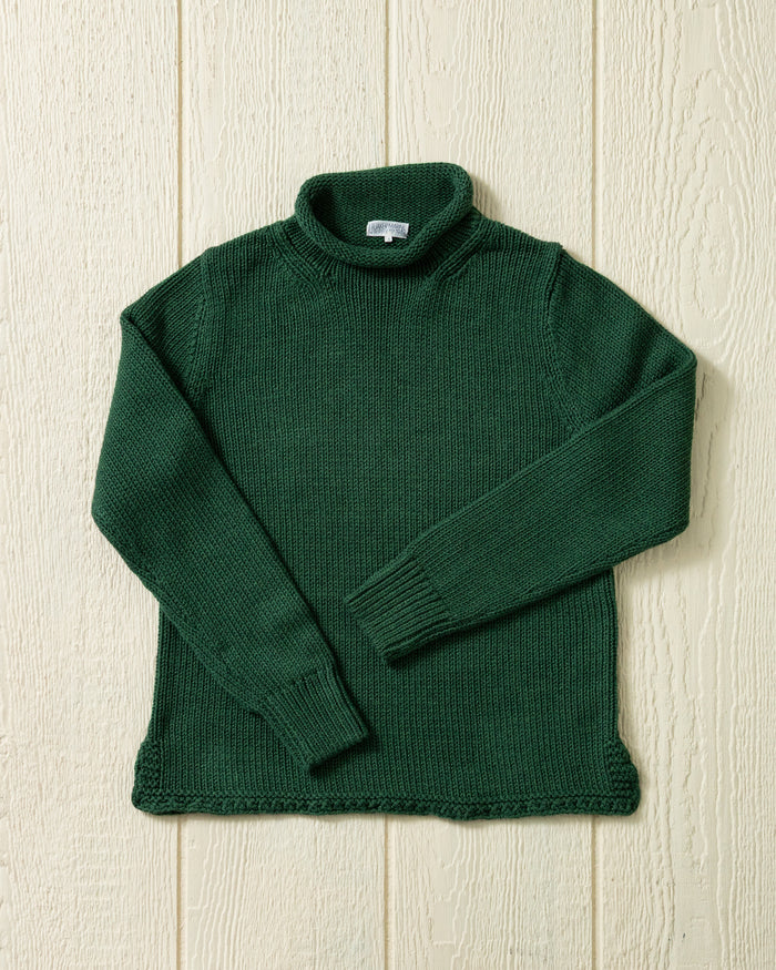 Women's Fisherman's Sweater in Forest Mix
