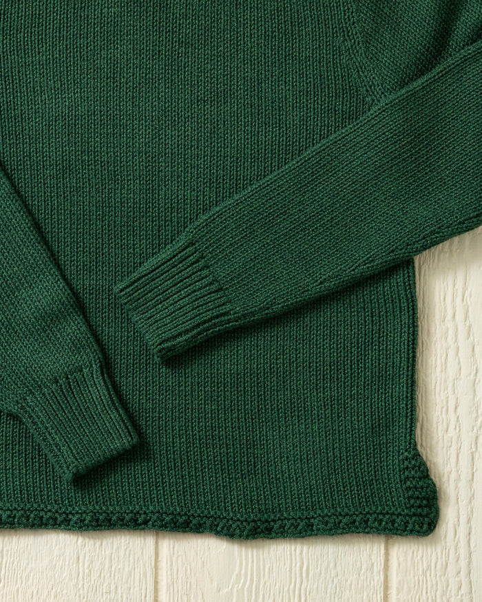 Women's Fisherman's Sweater in Forest Mix
