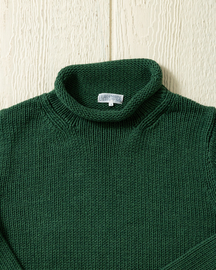 Women's Fisherman's Sweater in Forest Mix