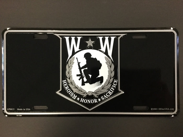 Wounded Warrior License Plate