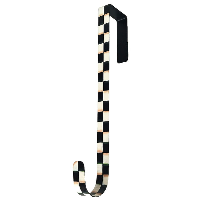Wreath Hanger Check Black & White