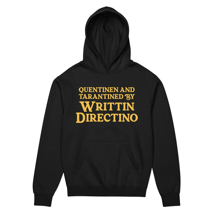 Set against a deep void black, a bold typographic design takes center stage in vintage cinematic gold. Contact us with accessibility feedback, we'd love to help!