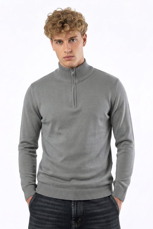 Zip Roll Neck
